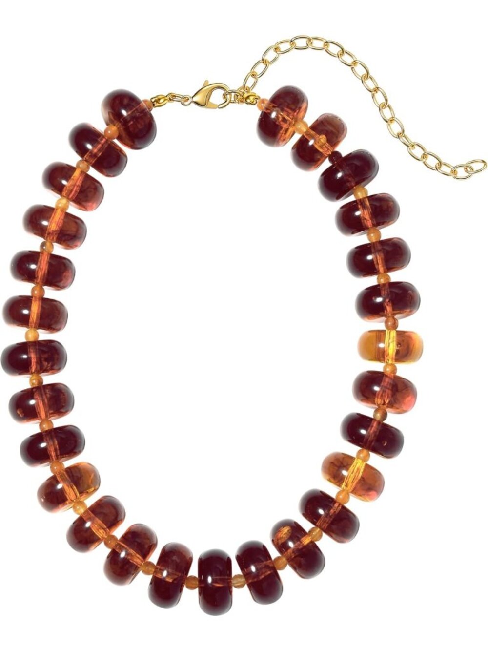 Chunky Resin Beaded Choker Necklace for Women - Bold Statement Jewelry Accessory